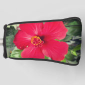 Rode bloem van Hibiscus Rosa-sinensis Golfheadcover (Voorkant)