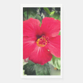 Rode Bloem van Hibiscus Rosa-sinensis Servet (Voorkant)