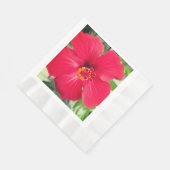 Rode bloem van Hibiscus Rosa-sinensis Servet (Hoek)