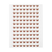 Rode bloem vlinder met rode rozen (Vel)