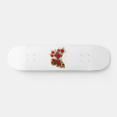 Rode bloem vlinder met rode rozen persoonlijk skateboard (Horizontaal)