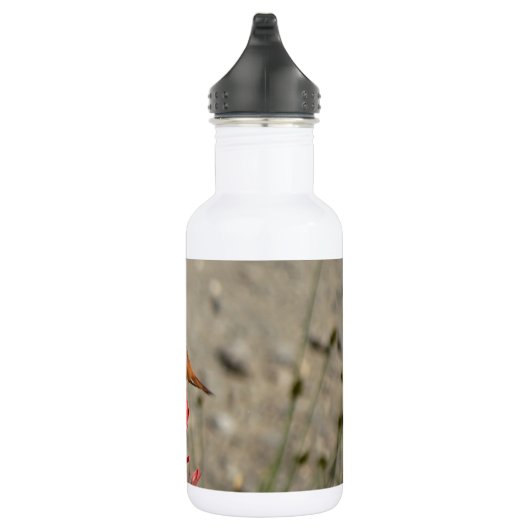 Rode bloem waterfles  (Rechts)