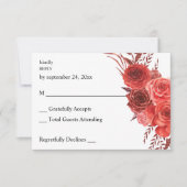 Rode bloem zonder maaltijd RSVP 2 (Voorkant)