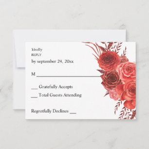 Rode bloem zonder maaltijd RSVP 2 Kaartje