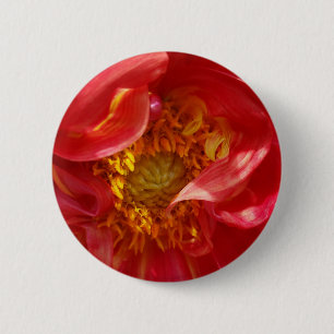 rode bloemblaadjes ronde button 5,7 cm