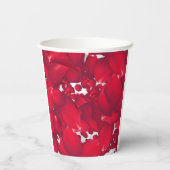 Rode Bloemblaadjes, voor vieringen Papieren Bekers (Achterkant)