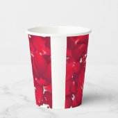 Rode Bloemblaadjes, voor vieringen Papieren Bekers (Links)