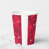 Rode Bloemblaadjes, voor vieringen Papieren Bekers (Rechts)