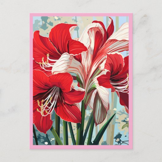 RODE BLOEMEN #1 BRIEFKAART (Voorkant)