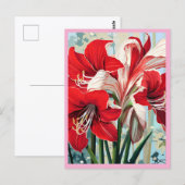 RODE BLOEMEN #1 BRIEFKAART (Voorkant / Achterkant)