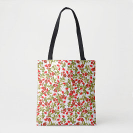 Rode bloemen 2 tote bag