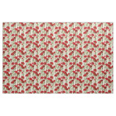rode bloemen afdrukken stof (Fat Quarter)