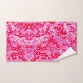  rode bloemen bad handdoek (Handdoek)