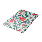 Rode bloemen badmat (Gekanteld)