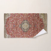 Rode bloemen bloem Perzisch Turks patroon elegant Bad Handdoek (Handdoek)