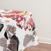 Rode bloemen, bloem, retro, rood en wit tafelkleed (Voorbeeld)