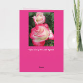 Rode Bloemen Bloemen Bloemen Roos Rozen Moederdag  Kaart (Achterkant)