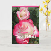 Rode Bloemen Bloemen Bloemen Roos Rozen Moederdag  Kaart (Gele Bloem)