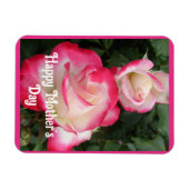 Rode Bloemen Bloemen Bloemen Roos Rozen Moederdag Magneet (Horizontaal)