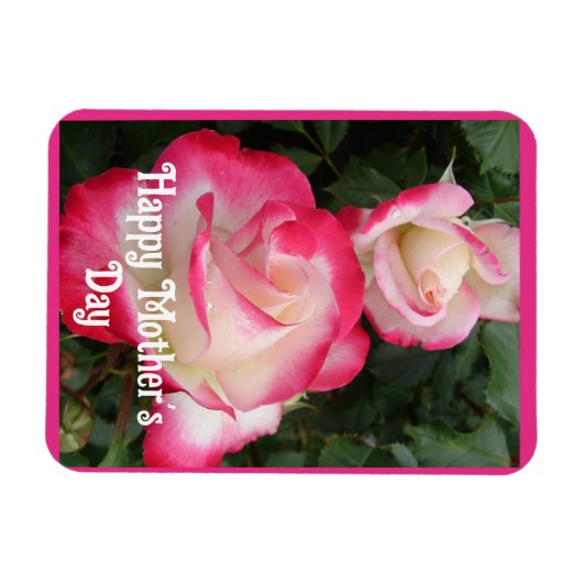 Rode Bloemen Bloemen Bloemen Roos Rozen Moederdag  Magneet (Horizontaal)