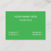 Rode bloemen Bloemen Visitekaartje (Achterkant)