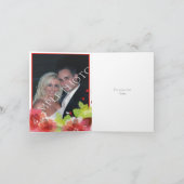 Rode bloemen bloemrijke lente bruiloft Bedankt fot (Binnen)