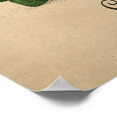 Rode bloemen Botanisch Poster -  Cyclamen (Hoek)