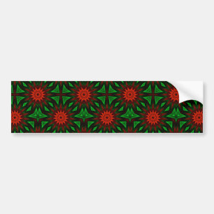 Rode Bloemen Bumperstickers