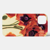 Rode bloemen Case-Mate iPhone case (Achterkant (horizontaal))