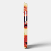 Rode bloemen Case-Mate iPhone case (Achterkant / Links)