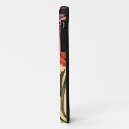 Rode bloemen Case-Mate iPhone case (Achterkant/links)