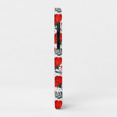 Rode bloemen Case-Mate iPhone case (Achterkant/links)