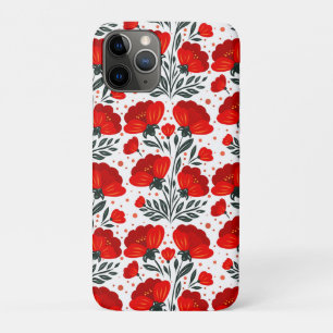 Rode bloemen Case-Mate iPhone case