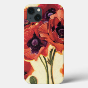 Rode bloemen iPhone 13 hoesje