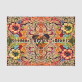 Rode bloemen, donkere Victoriaans fantasie van het Tissuepapier