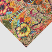 Rode bloemen, donkere Victoriaans fantasie van het Tissuepapier (Detail)