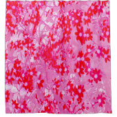  rode bloemen douchegordijn (Voorkant)