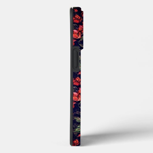  Rode Bloemen en Jouw naam Case-Mate iPhone Case (Achterkant / Rechts)