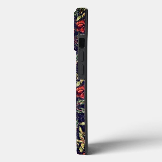  Rode Bloemen en Jouw naam Case-Mate iPhone Case (Achterkant / Links)