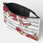 Rode bloemen en muziek etui (Open)