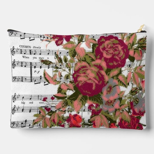 Rode bloemen en muziek etui (Achterkant)