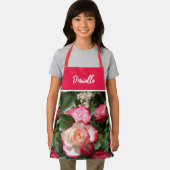 Rode Bloemen en Witte Rozen Roos Kinder Keuken Schort (Insitu)