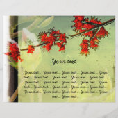 Rode bloemen flyer (Achterkant)