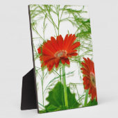 Rode Bloemen Fotoplaat (Zijkant)