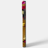 Rode Bloemen Goud Glitters Vlinders Aangepaste Naa Case-Mate iPhone Case (Achterkant / Links)