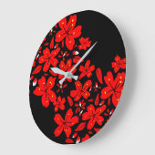 Rode bloemen grote klok (Hoek)