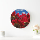 rode bloemen grote klok (Huis)