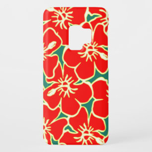 Rode Bloemen Hibiscus Hawaiian Bloemen Telefoon Ca Case-Mate Samsung Galaxy S9 Hoesje