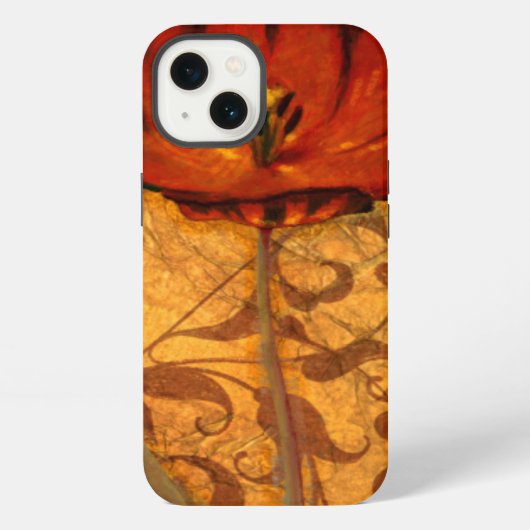 Rode Bloemen I iPhone Hoesje (Achterkant)