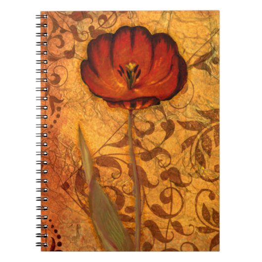 Rode Bloemen I Notitieboek (Voorkant)